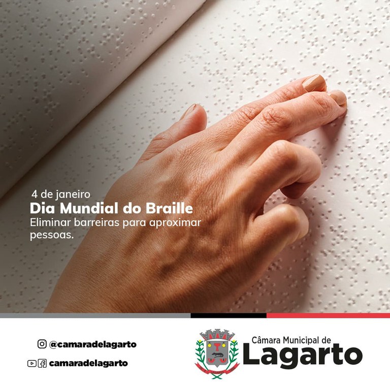 Dia Mundial Do Braille C Mara Municipal De Lagarto