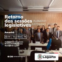 Retorno das Sessões Legislativas